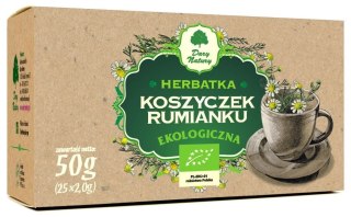 Przecena HERBATKA Z KOSZYCZKÓW RUMIANKU BIO (25 x 2 g) 50 g - DARY NATURY