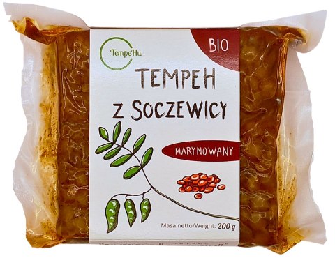 Przecena TEMPEH Z SOCZEWICY MARYNOWANY BIO 200 g - TEMPEHU