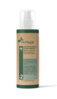 SERUM DO WRAŻLIWEJ SKÓRY GŁOWY DETOX Z MATCHĄ 150 ml - BIOMAGIC