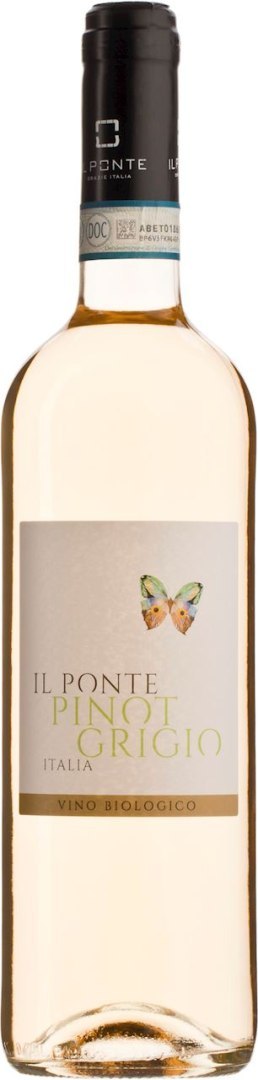 WINO BIAŁE WYTRAWNE PINOT GRIGIO BIO 0,75 L (WŁOCHY) - IL PONTE