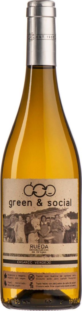 WINO BIAŁE WYTRAWNE VERDEJO BIO 0,75 L (HISZPANIA) - CUATRO RAYAS (GREEN & SOCIAL)