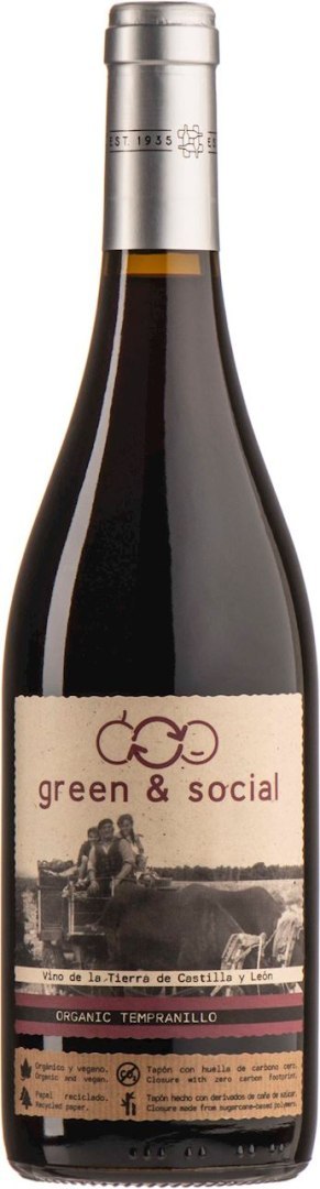 WINO CZERWONE WYTRAWNE TEMPRANILLO BIO 0,75 L (HISZPANIA) - CUATRO RAYAS (GREEN & SOCIAL)