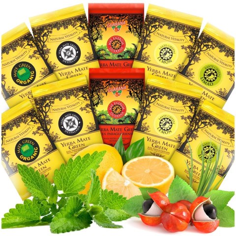 YERBA MATE MIX (10 x 50 g) 500 g - YERBA MATE GREEN