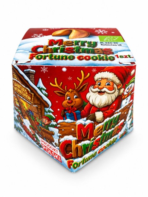 CIASTECZKO Z WRÓŻBĄ NA ŚWIĘTA BOŻEGO NARODZENIA BIO 6 g - D&D FUN COOKIES (PRODUKT SEZONOWY)