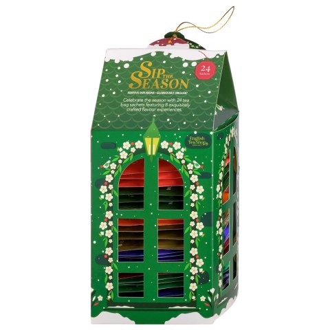 HERBATKA MIX BIO LATARNIA ŚWIĄTECZNA 8 SMAKÓW (24 x 1,5 g) 36 g - ENGLISH TEA SHOP ORGANIC (PRODUKT SEZONOWY)