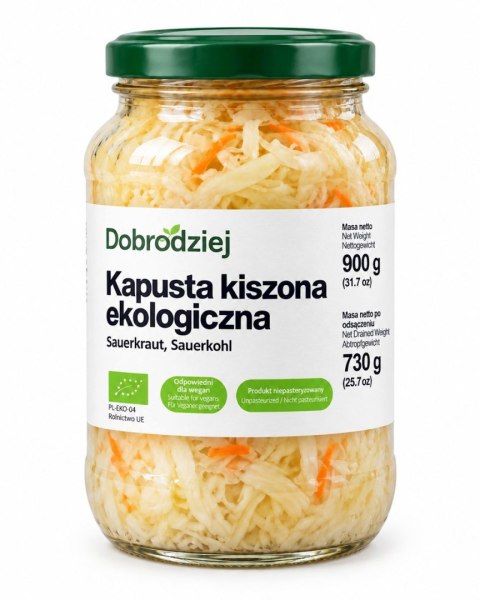 KAPUSTA KISZONA BIO 900 g (730 g) - DOBRODZIEJ
