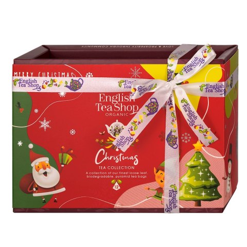 KOLEKCJA HERBATEK ŚWIĄTECZNYCH BIO PIRAMIDKI (CHRISTMAS - 6 SMAKÓW) (12 x 2 g) 24 g - ENGLISH TEA SHOP ORGANIC (PRODUKT SEZONOWY