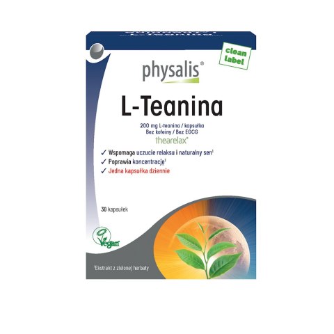L-TEANINA 30 KAPSUŁEK - PHYSALIS