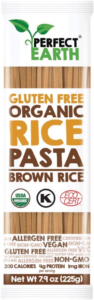 MAKARON RYŻOWY BRĄZOWY BEZGLUTENOWY BIO 225 g - PERFECT EARTH
