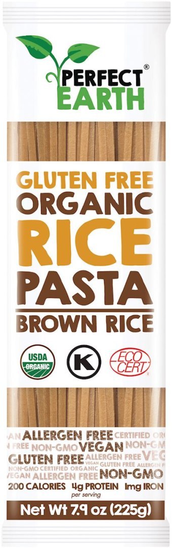 MAKARON RYŻOWY BRĄZOWY BEZGLUTENOWY BIO 225 g - PERFECT EARTH