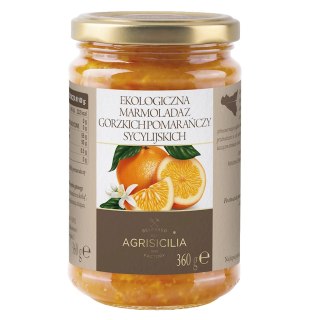 MARMOLADA Z GORZKICH POMARAŃCZY SYCYLIJSKICH BIO 360 g - AGRISICILIA