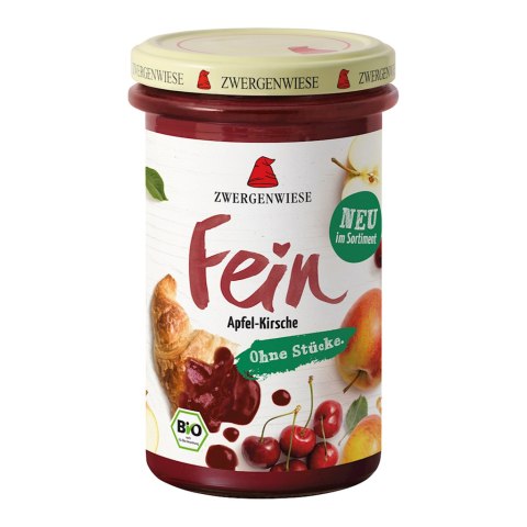MUS JABŁKO - WIŚNIA BEZGLUTENOWY BIO 280 g - ZWERGENWIESE