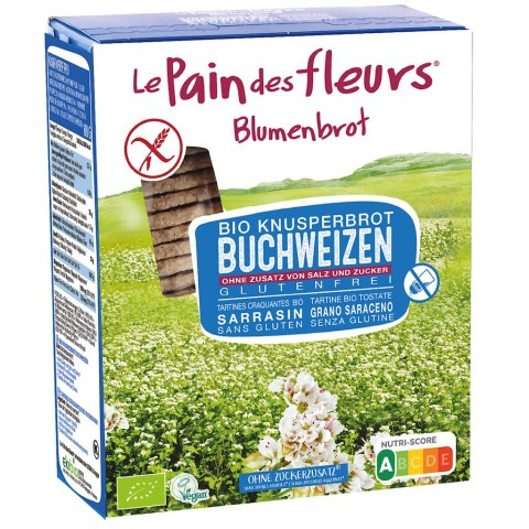 Przecena PIECZYWO CHRUPKIE GRYCZANE BEZ DODATKU SOLI I CUKRU BEZGLUTENOWE BIO 150 g - LE PAIN DES FLEURS