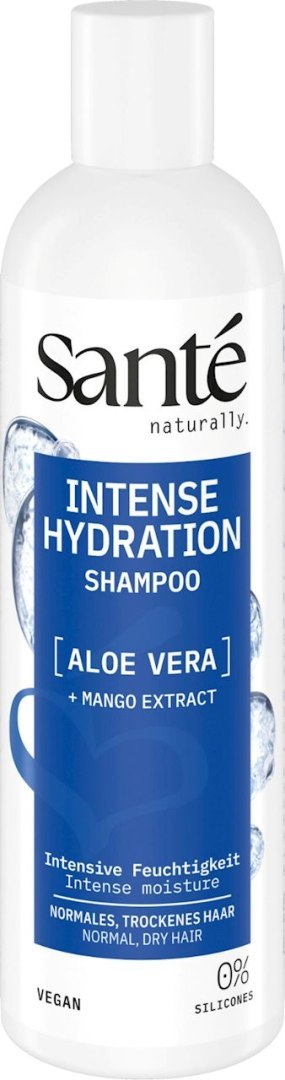 SZAMPON NAWILŻAJĄCY DO WŁOSÓW NORMALNYCH I SUCHYCH Z ALOESEM I EKSTRAKTEM Z MANGO ECO 250 ml - SANTE