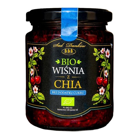 WIŚNIA Z CHIA BEZ DODATKU CUKRÓW BIO 240 g - SAD DANKÓW