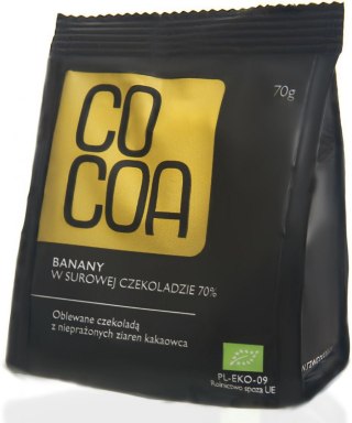 BANANY W CZEKOLADZIE SUROWEJ BIO 70 g - COCOA