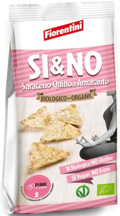 CHRUPKI GRYCZANE PIRAMIDKI Z QUINOA I AMARANTUSEM BEZGLUTENOWE BIO 80 g - FIORENTINI