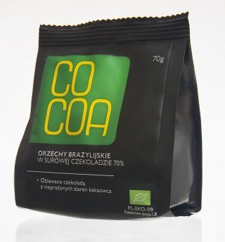 ORZECHY BRAZYLIJSKIE W CZEKOLADZIE SUROWEJ BIO 70 g - COCOA