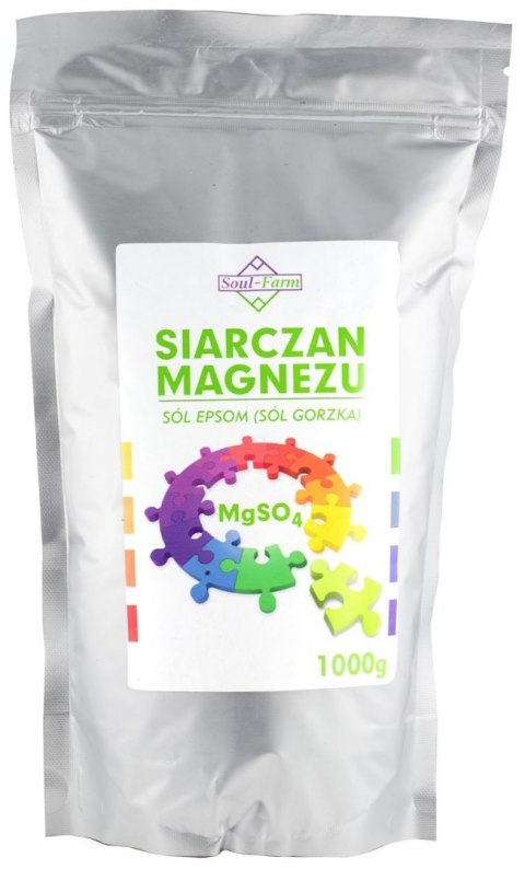 SÓL GORZKA EPSOM (KĄPIELOWA) 1 kg - SOUL FARM