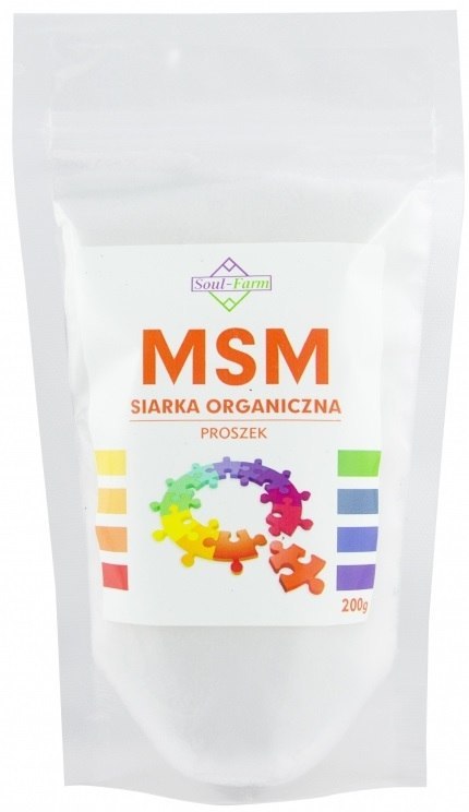 MSM SIARKA ORGANICZNA PROSZEK 200 g - SOUL FARM