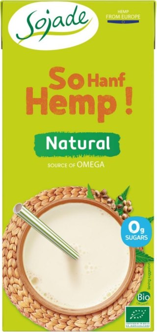 NAPÓJ Z KONOPI OMEGA-3 BEZ CUKRU BIO 1 L - SOJADE (SOON)