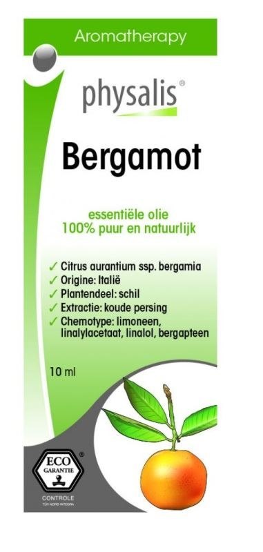 OLEJEK ETERYCZNY BERGAMOTKA ECO 10 ml - PHYSALIS