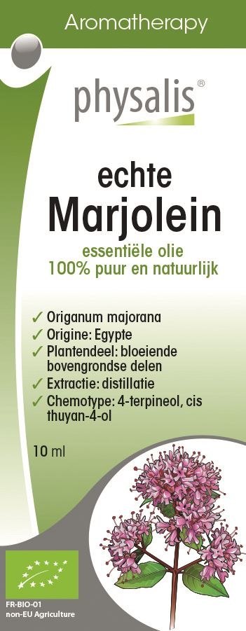 OLEJEK ETERYCZNY MAJERANEK (MARJOLAINE) BIO 10 ml - PHYSALIS