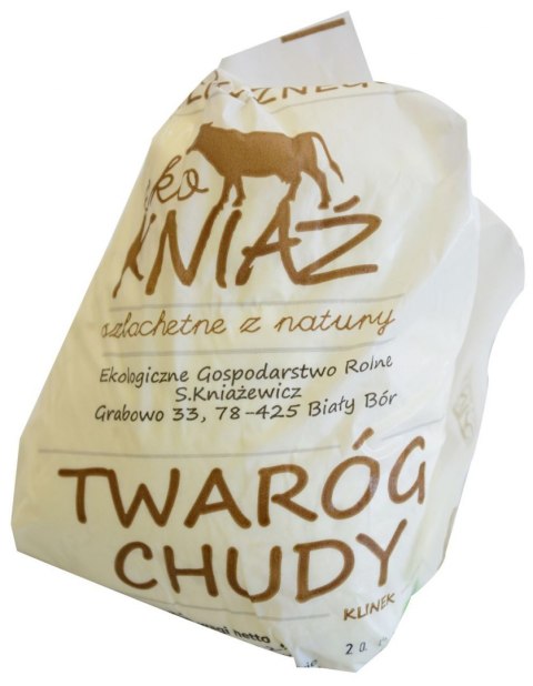 TWARÓG CHUDY BIO (około 0,30 kg) - EKO KNIAŹ (NA ZAMÓWIENIE)