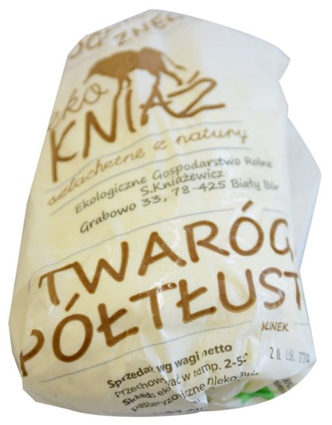 TWARÓG PÓŁTŁUSTY BIO (około 0,30 kg) - EKO KNIAŹ (NA ZAMÓWIENIE)